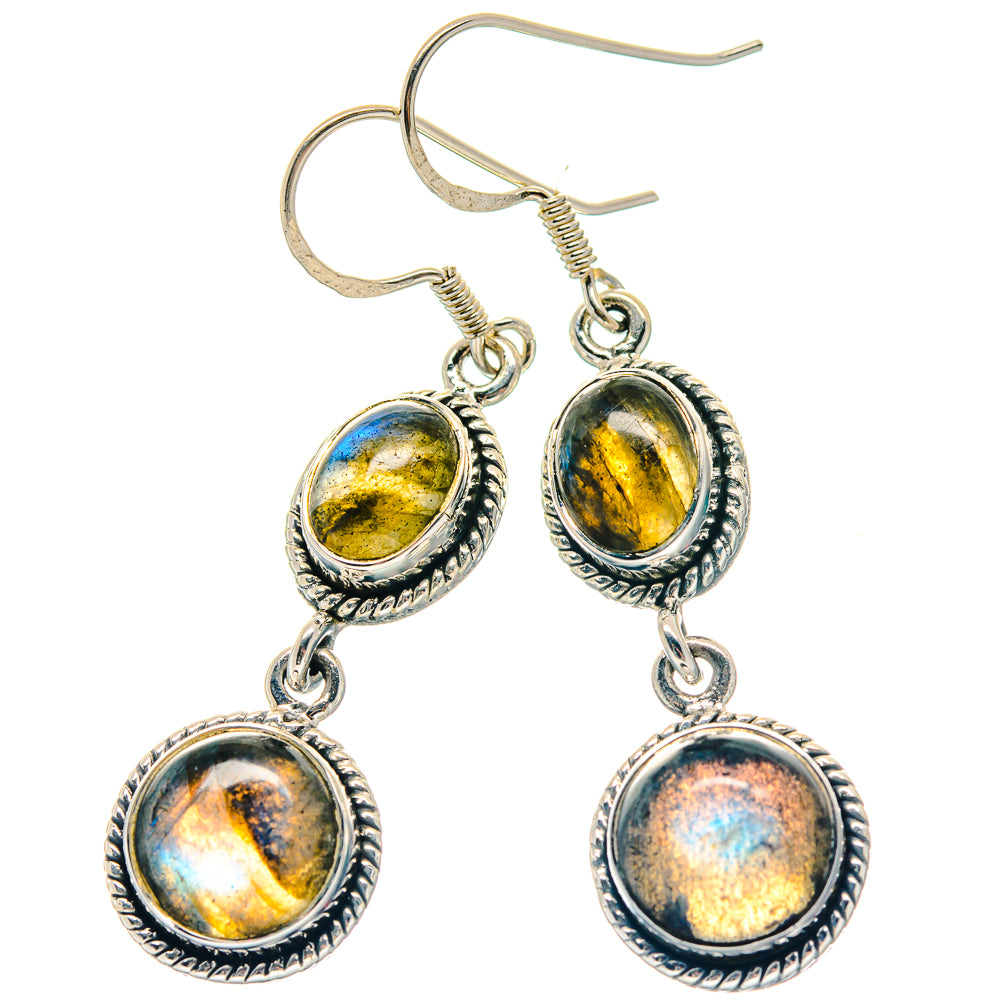 Labradorite Earrings handcrafted by Ana Silver Co - EARR423266