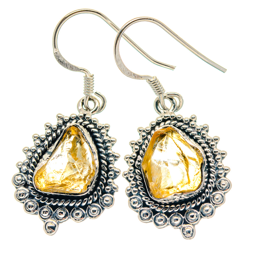 Citrine Earrings handcrafted by Ana Silver Co - EARR423268