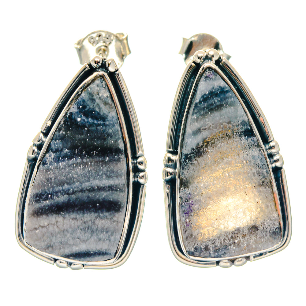 Desert Druzy Earrings handcrafted by Ana Silver Co - EARR423276
