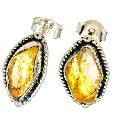 Citrine Earrings handcrafted by Ana Silver Co - EARR423278