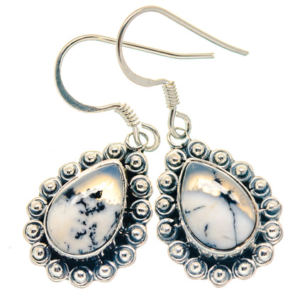 Dendritic Opal Earrings handcrafted by Ana Silver Co - EARR423279