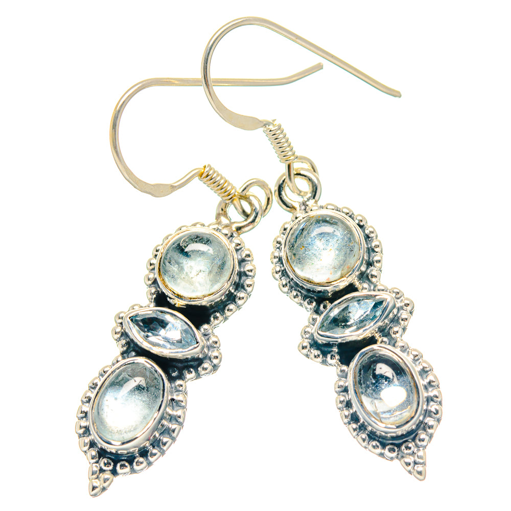 Aquamarine Earrings handcrafted by Ana Silver Co - EARR423289