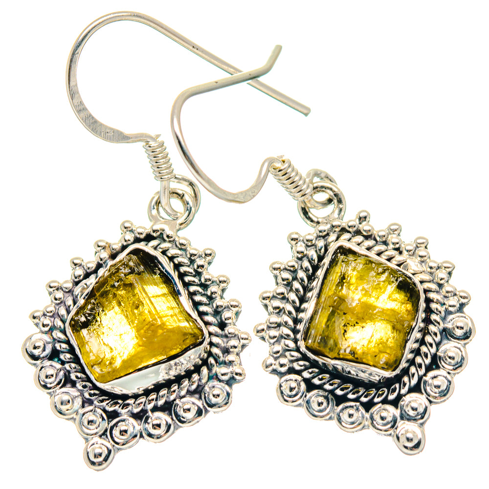 Green Tourmaline Earrings handcrafted by Ana Silver Co - EARR423294
