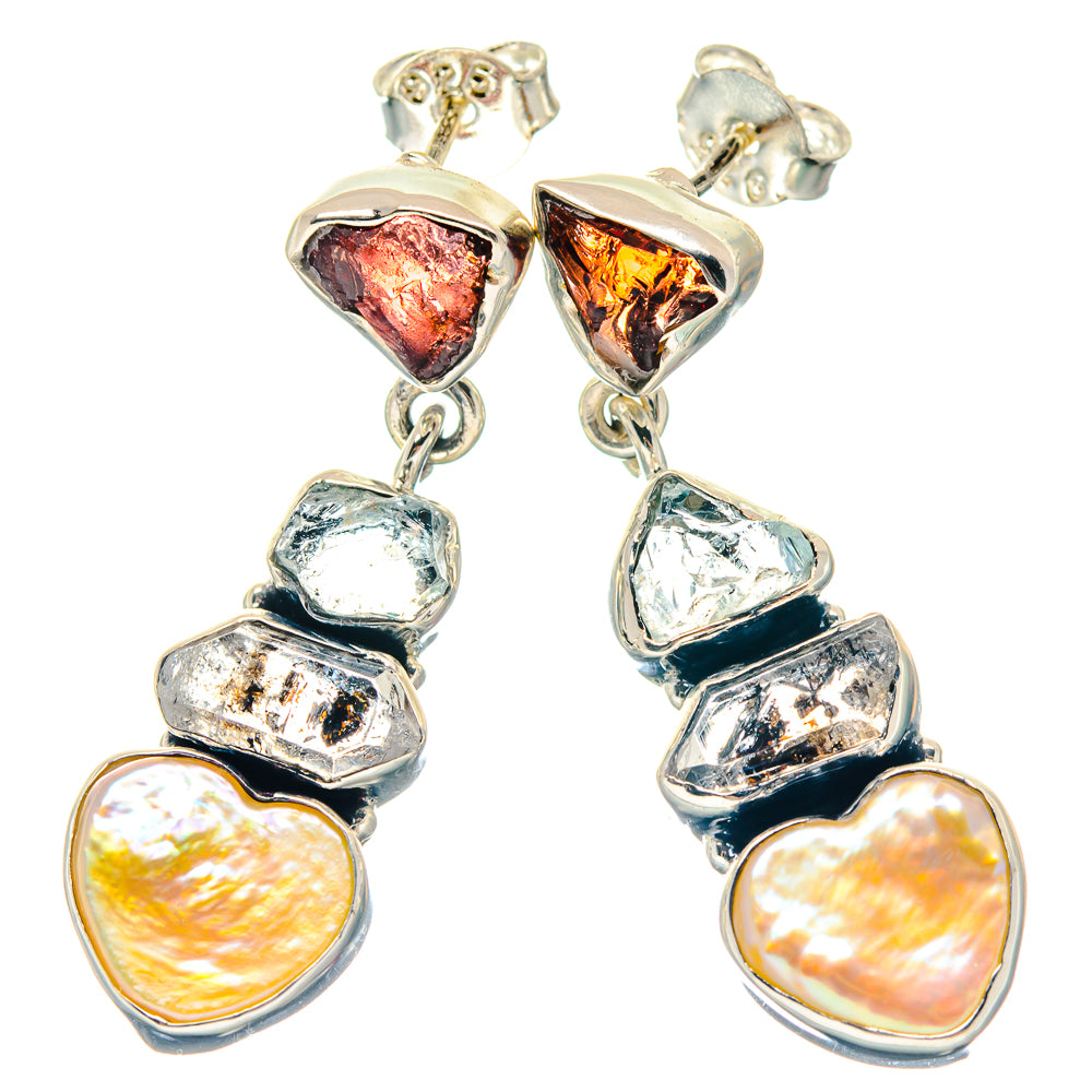 Mother Of Pearl Earrings handcrafted by Ana Silver Co - EARR423303