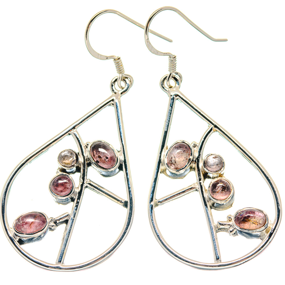 Pink Tourmaline Earrings handcrafted by Ana Silver Co - EARR423306