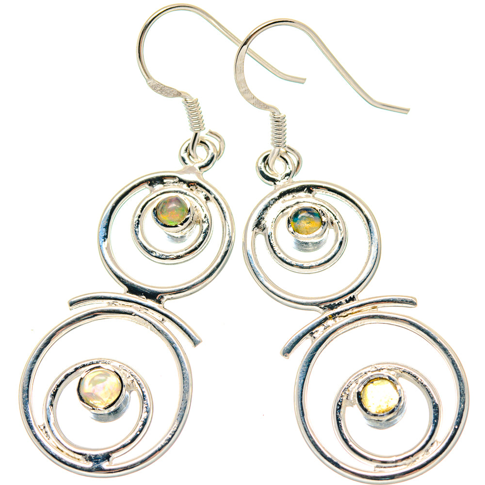Ethiopian Opal Earrings handcrafted by Ana Silver Co - EARR423309