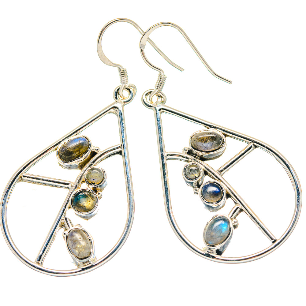 Labradorite Earrings handcrafted by Ana Silver Co - EARR423312