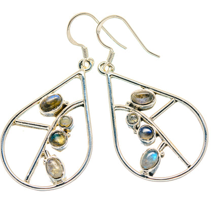Labradorite Earrings handcrafted by Ana Silver Co - EARR423312