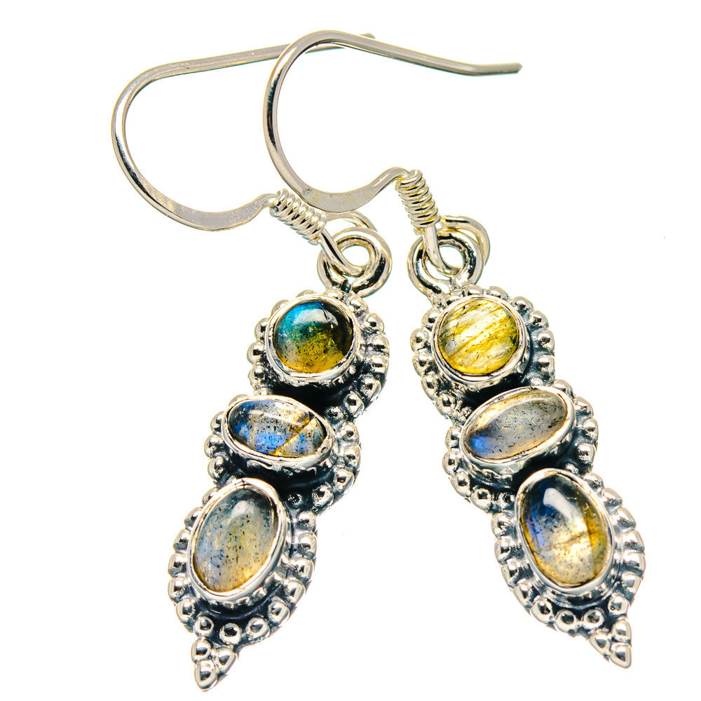 Labradorite Earrings handcrafted by Ana Silver Co - EARR423325