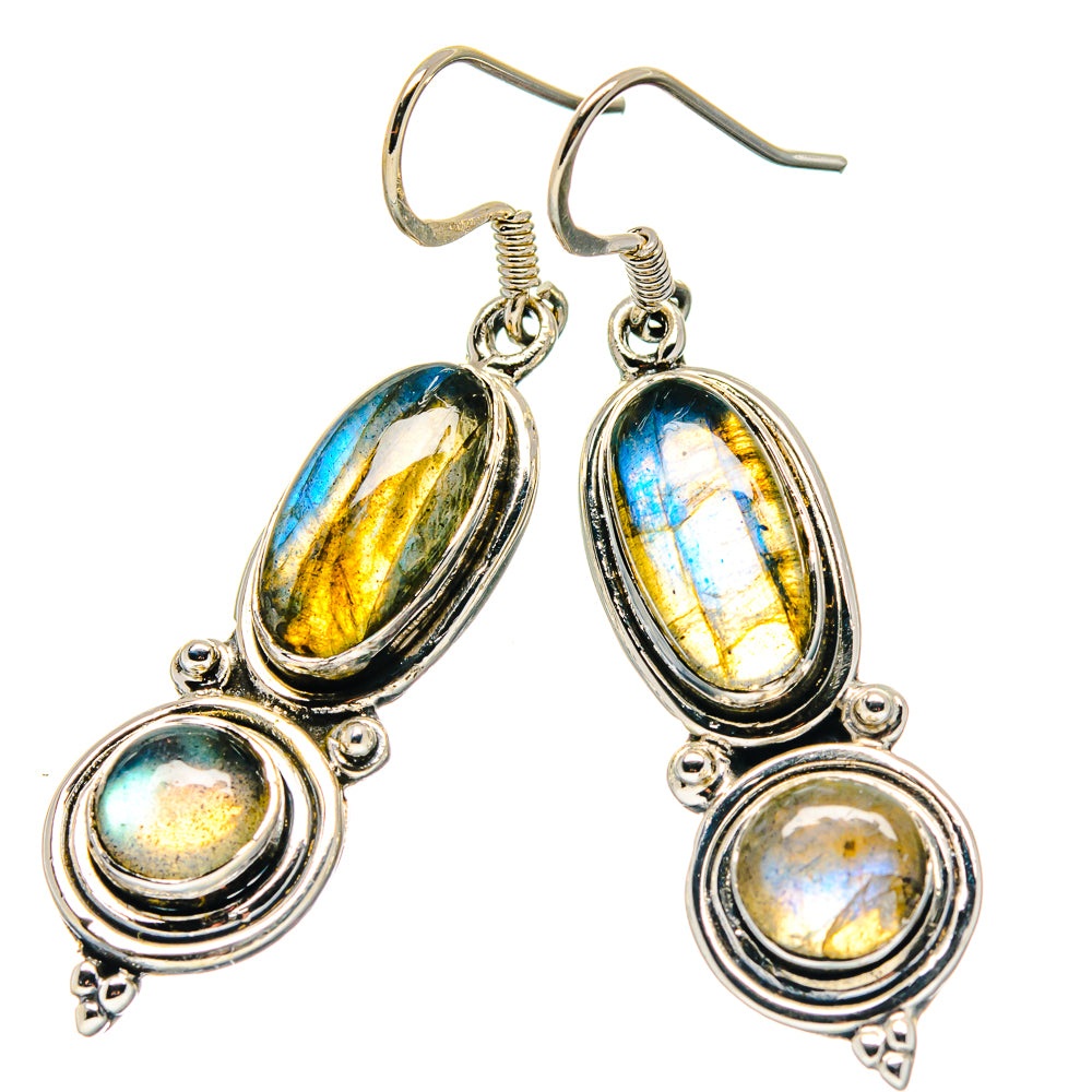 Labradorite Earrings handcrafted by Ana Silver Co - EARR423328