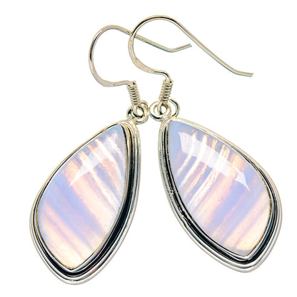 Blue Lace Agate Earrings handcrafted by Ana Silver Co - EARR423330
