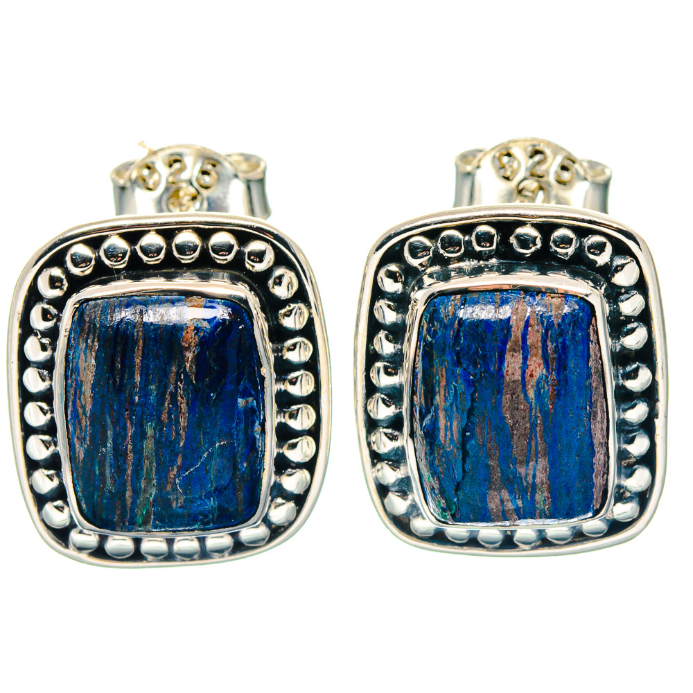 Azurite Earrings handcrafted by Ana Silver Co - EARR423333