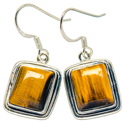 Tiger Eye Earrings handcrafted by Ana Silver Co - EARR423335
