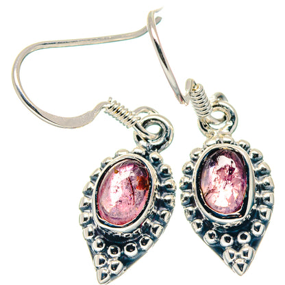 Pink Tourmaline Earrings handcrafted by Ana Silver Co - EARR423336