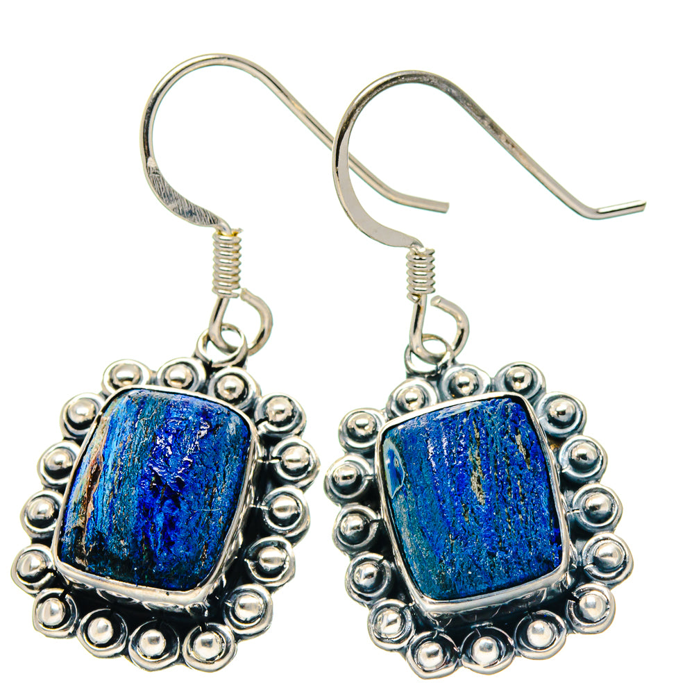 Azurite Earrings handcrafted by Ana Silver Co - EARR423356