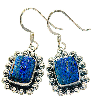 Azurite Earrings handcrafted by Ana Silver Co - EARR423356
