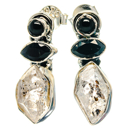Herkimer Diamond Earrings handcrafted by Ana Silver Co - EARR423358
