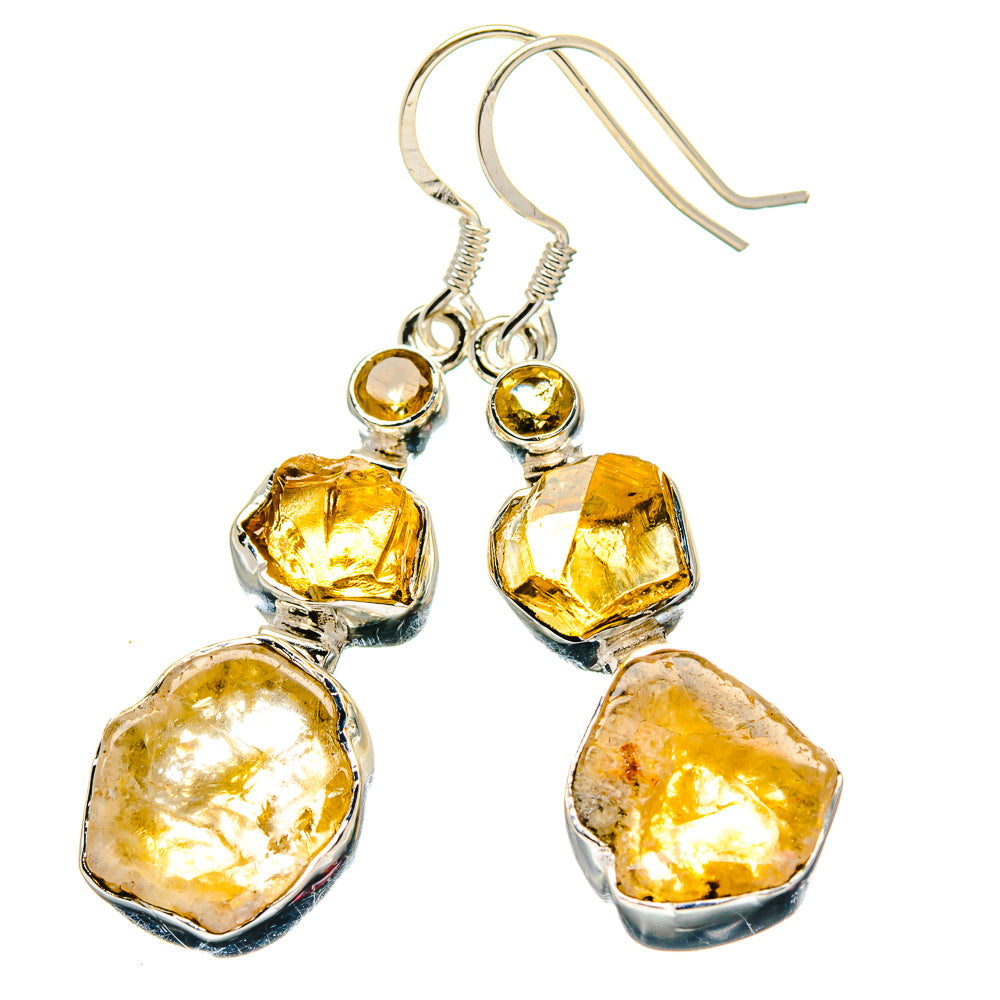 Citrine Earrings handcrafted by Ana Silver Co - EARR423366