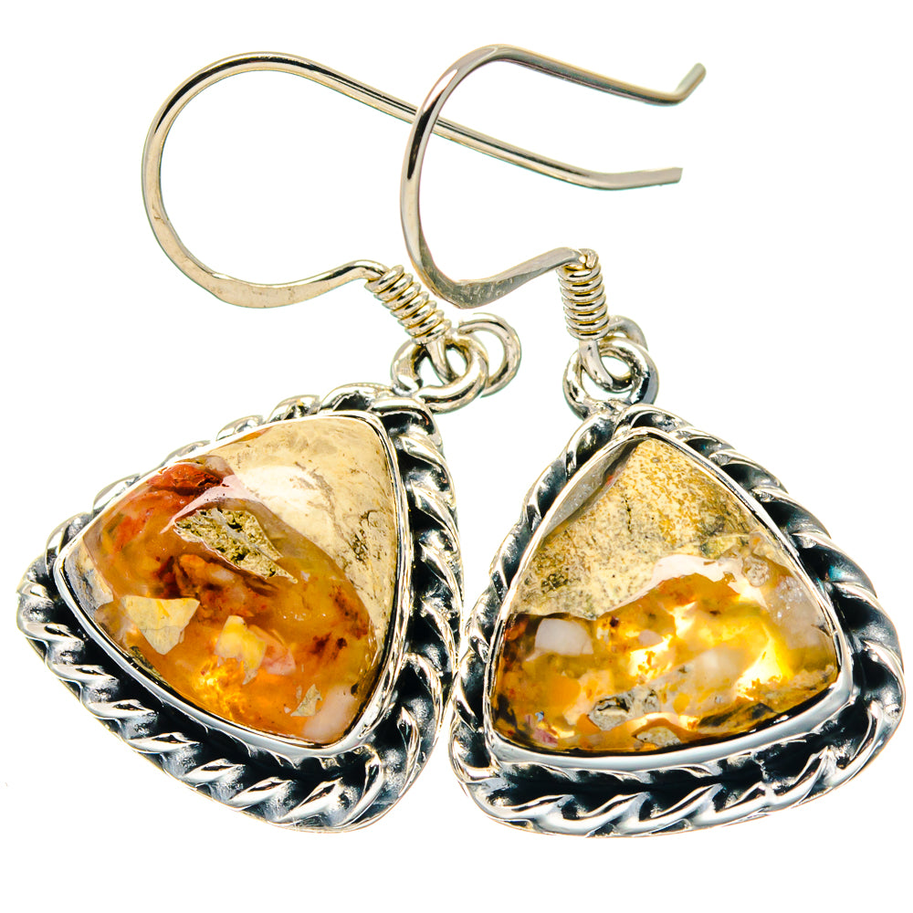 Brecciated Mookaite Earrings handcrafted by Ana Silver Co - EARR423370