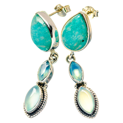 Amazonite Earrings handcrafted by Ana Silver Co - EARR423374