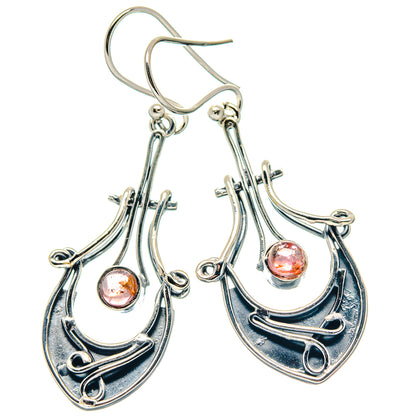Pink Tourmaline Earrings handcrafted by Ana Silver Co - EARR423377