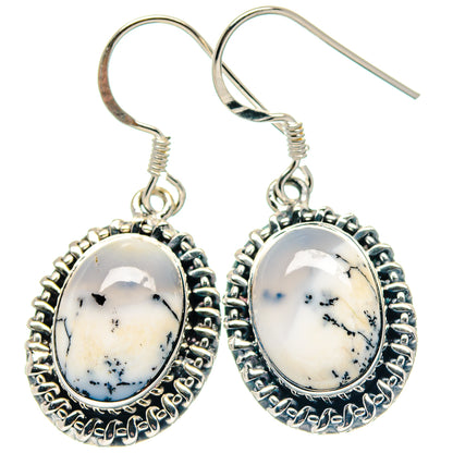 Dendritic Opal Earrings handcrafted by Ana Silver Co - EARR423387
