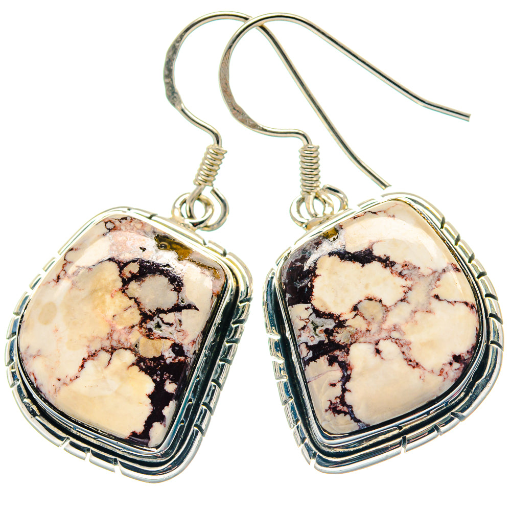 Wild Horse Jasper Earrings handcrafted by Ana Silver Co - EARR423393