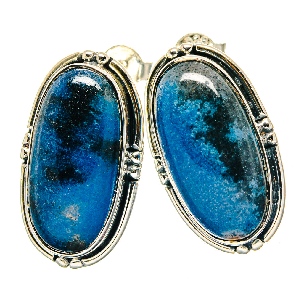 Shattuckite Earrings handcrafted by Ana Silver Co - EARR423404