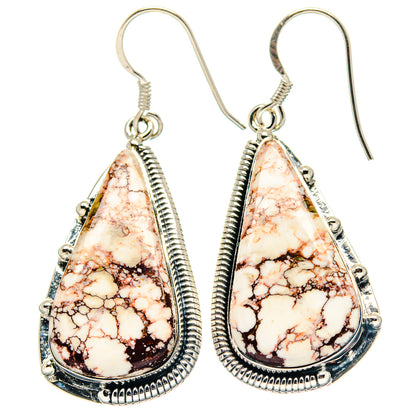 Wild Horse Jasper Earrings handcrafted by Ana Silver Co - EARR423406