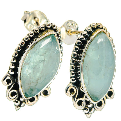 Aquamarine Earrings handcrafted by Ana Silver Co - EARR423407