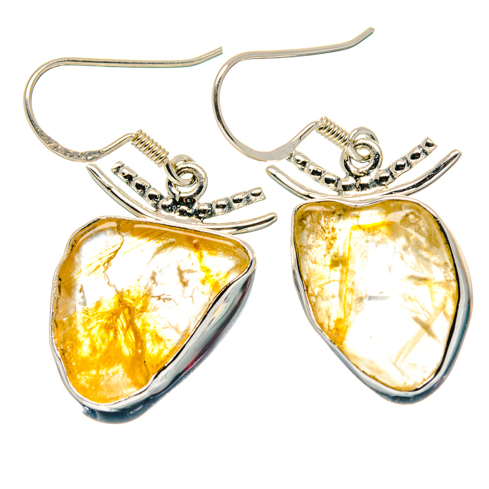 Citrine Earrings handcrafted by Ana Silver Co - EARR423411