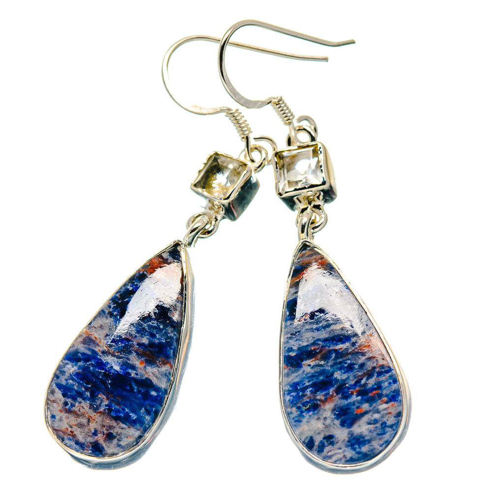 Sodalite Earrings handcrafted by Ana Silver Co - EARR423413