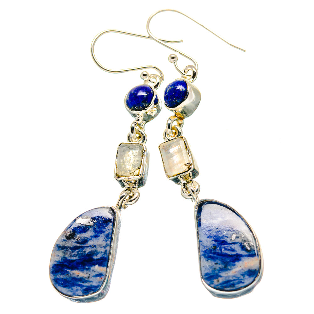 Sodalite Earrings handcrafted by Ana Silver Co - EARR423417