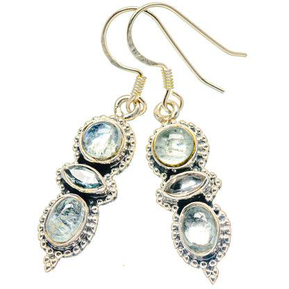Tibetan Turquoise Pendants handcrafted by Ana Silver Co - EARR423419