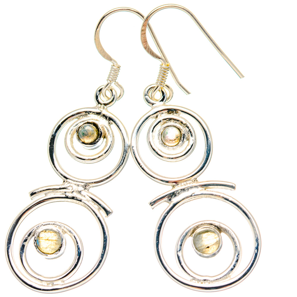 Rainbow Moonstone, Tanzanite Pendants handcrafted by Ana Silver Co - EARR423424