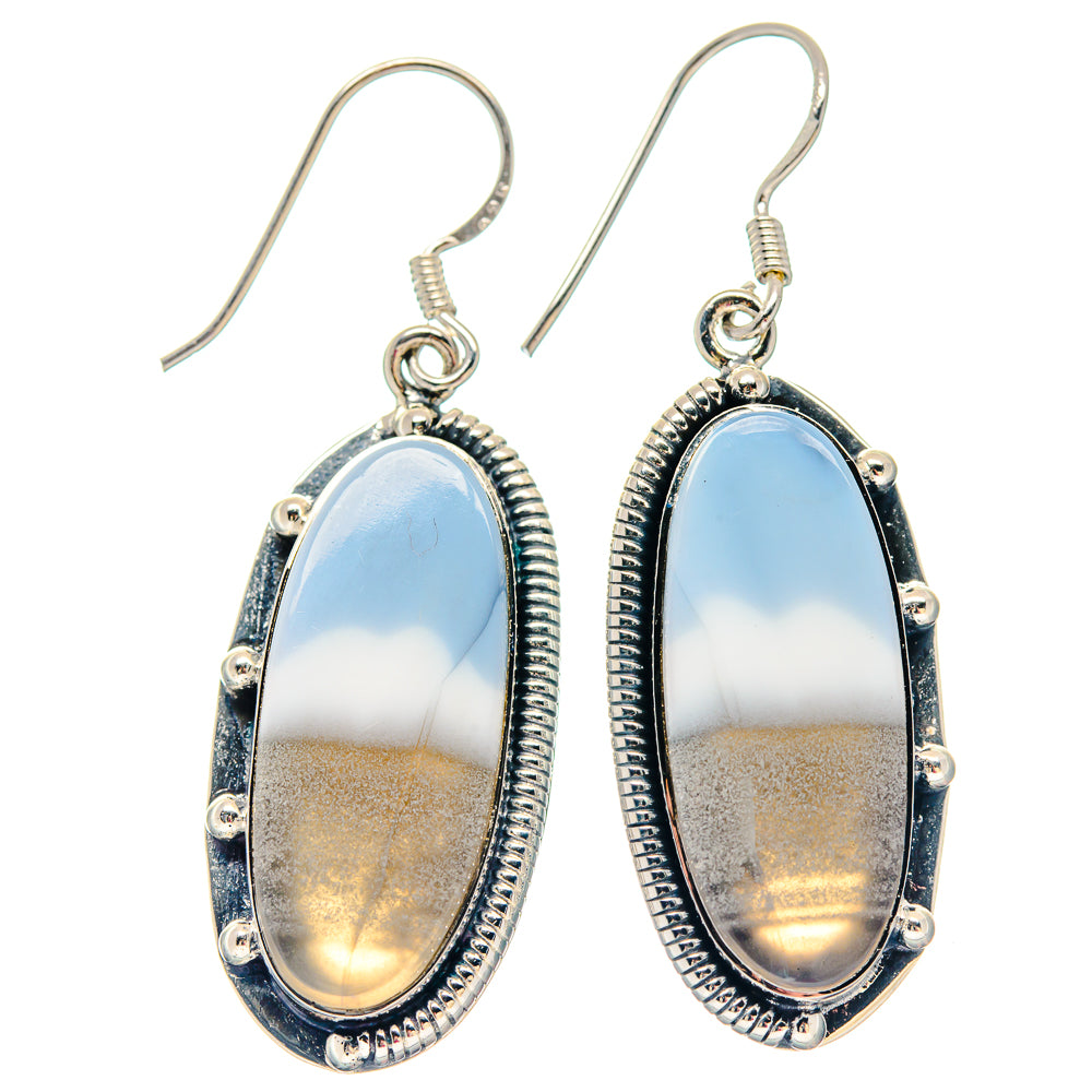 Mother Of Pearl, Citrine, Apatite Earrings handcrafted by Ana Silver Co - EARR423473