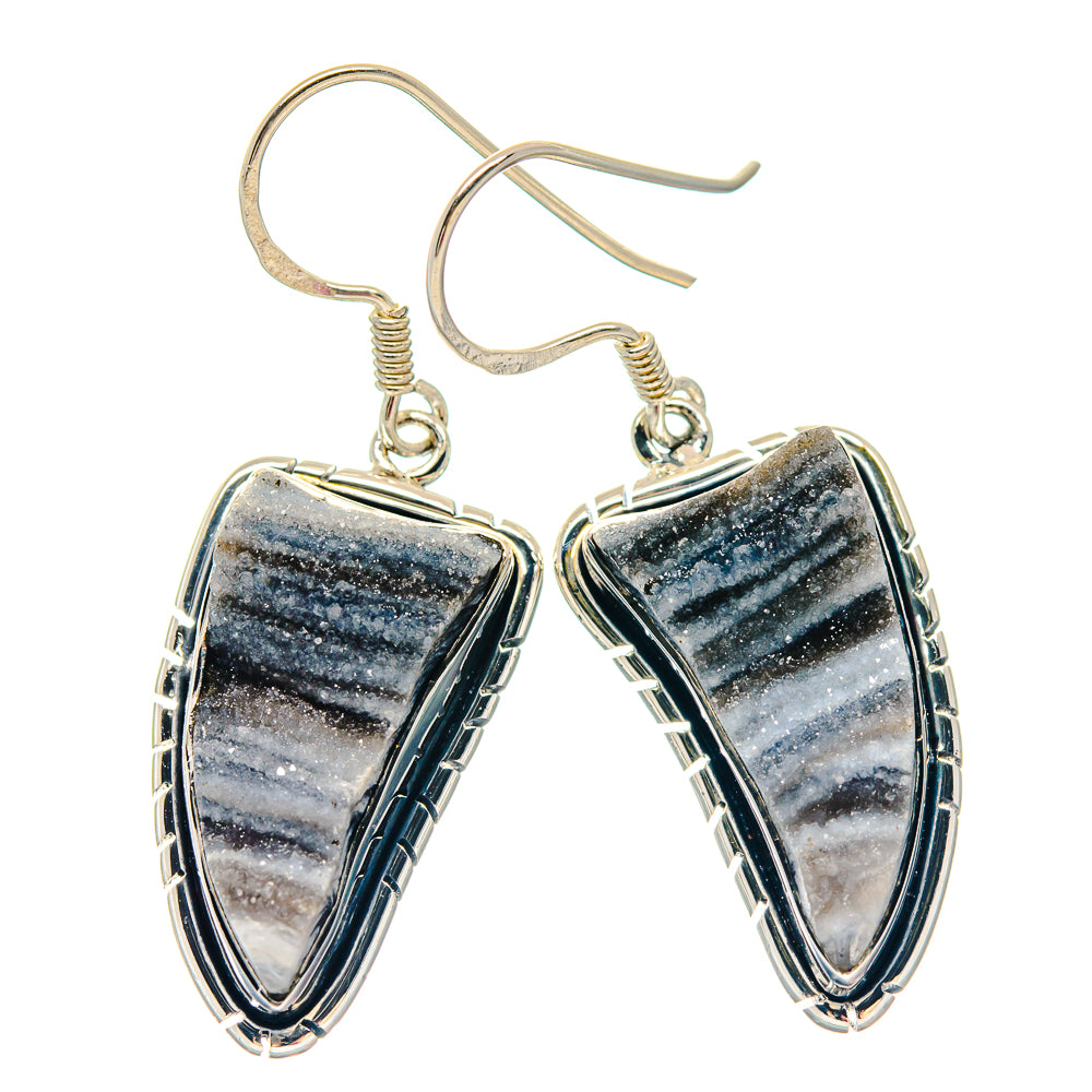 Rainbow Moonstone, Blue Topaz Earrings handcrafted by Ana Silver Co - EARR423496