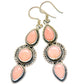 Pink Opal Earrings handcrafted by Ana Silver Co - EARR423523