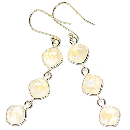 Rainbow Moonstone Earrings handcrafted by Ana Silver Co - EARR423524