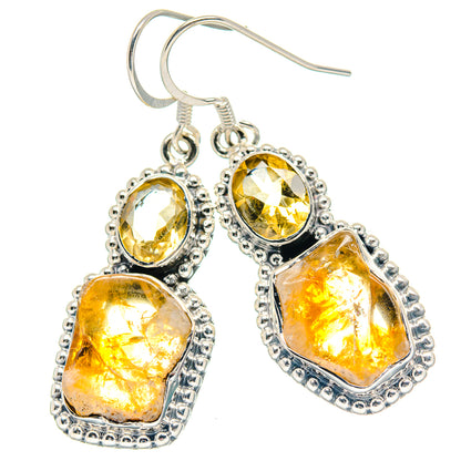 Citrine Earrings handcrafted by Ana Silver Co - EARR423531