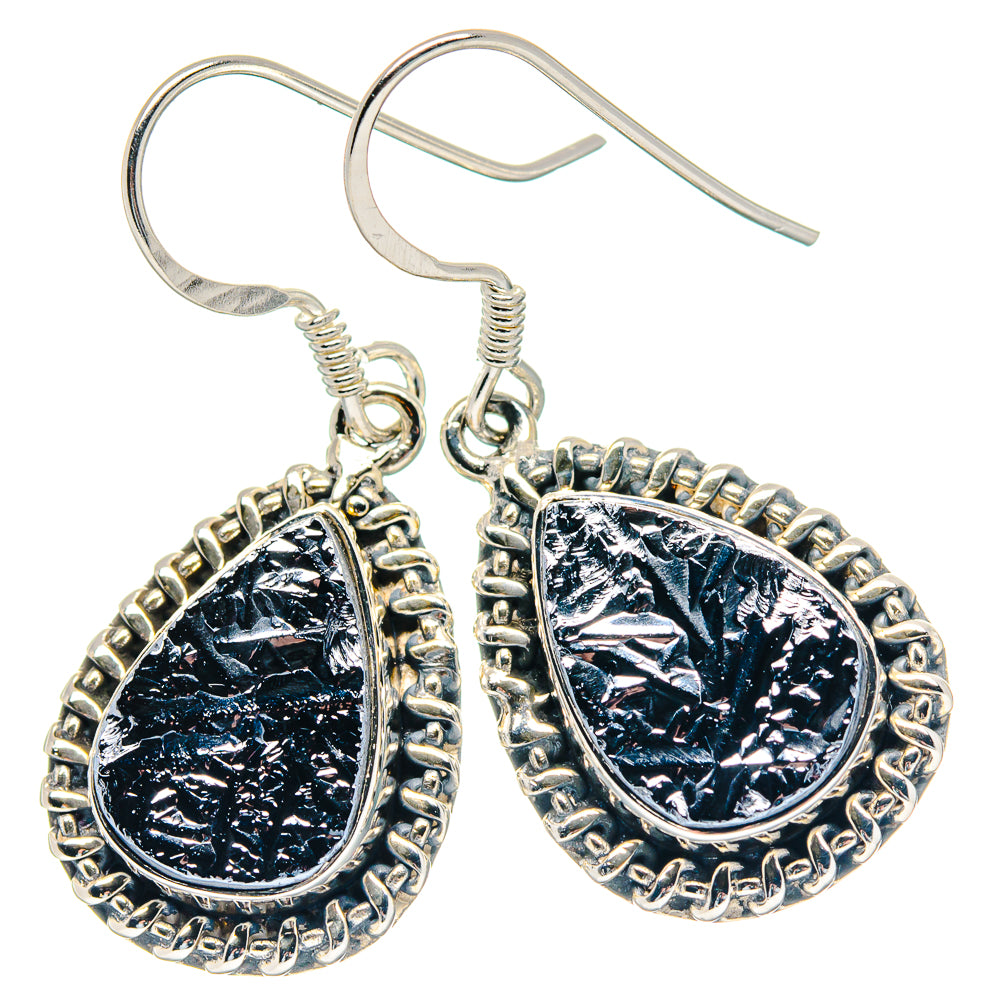 Shungite Earrings handcrafted by Ana Silver Co - EARR423534