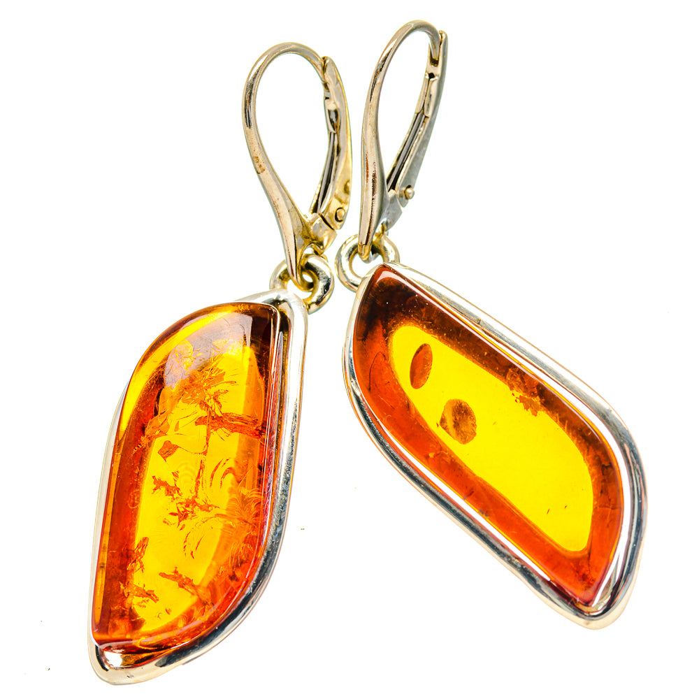 Baltic Amber Earrings handcrafted by Ana Silver Co - EARR423537