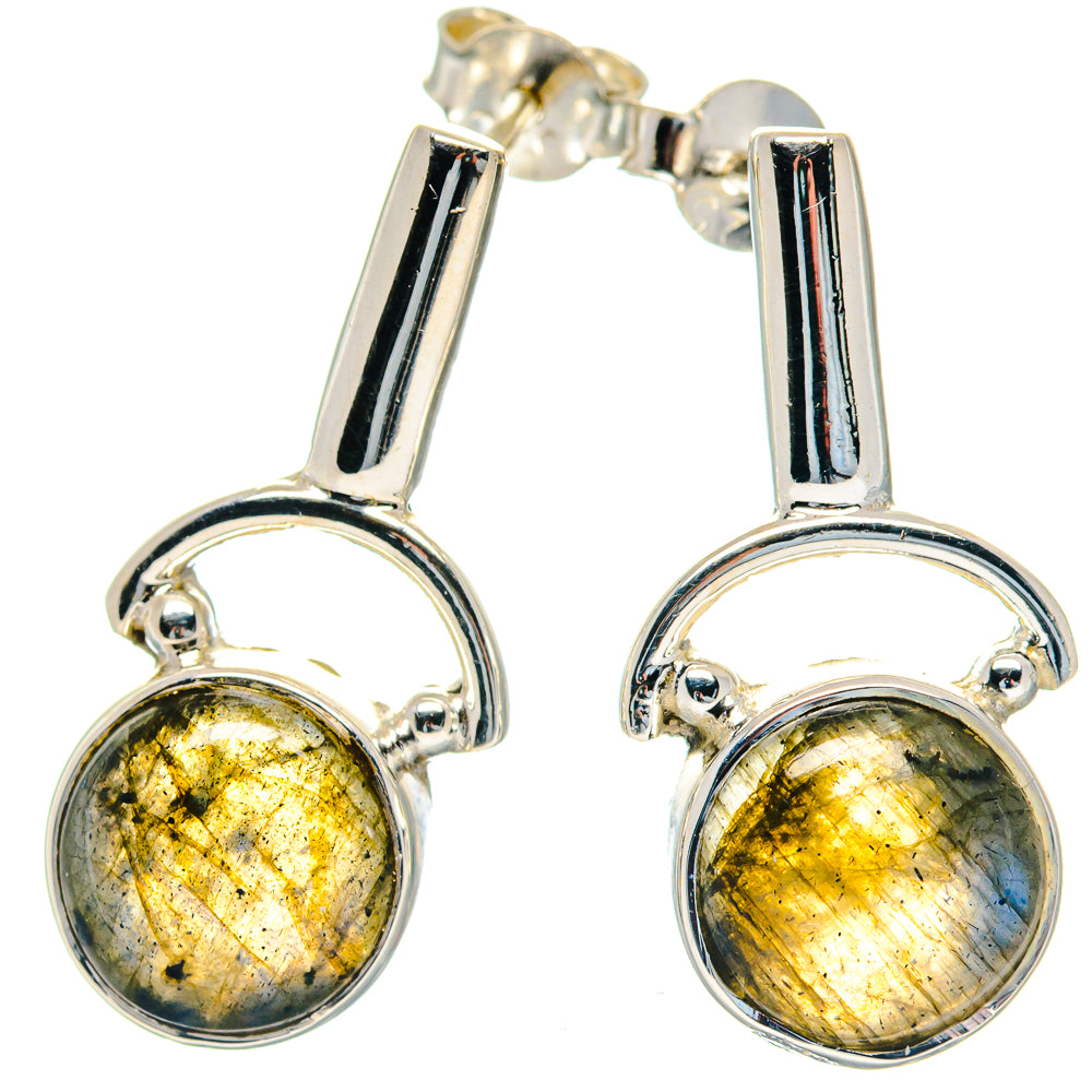Labradorite Earrings handcrafted by Ana Silver Co - EARR423545