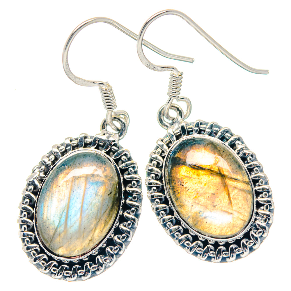 Labradorite Earrings handcrafted by Ana Silver Co - EARR423552