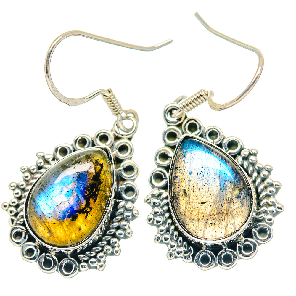 Labradorite Earrings handcrafted by Ana Silver Co - EARR423553