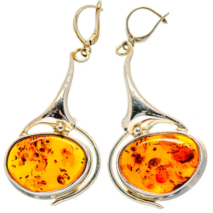 Baltic Amber Earrings handcrafted by Ana Silver Co - EARR423556