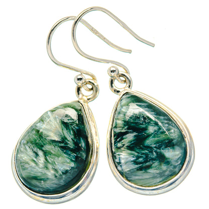 Seraphinite Earrings handcrafted by Ana Silver Co - EARR423557