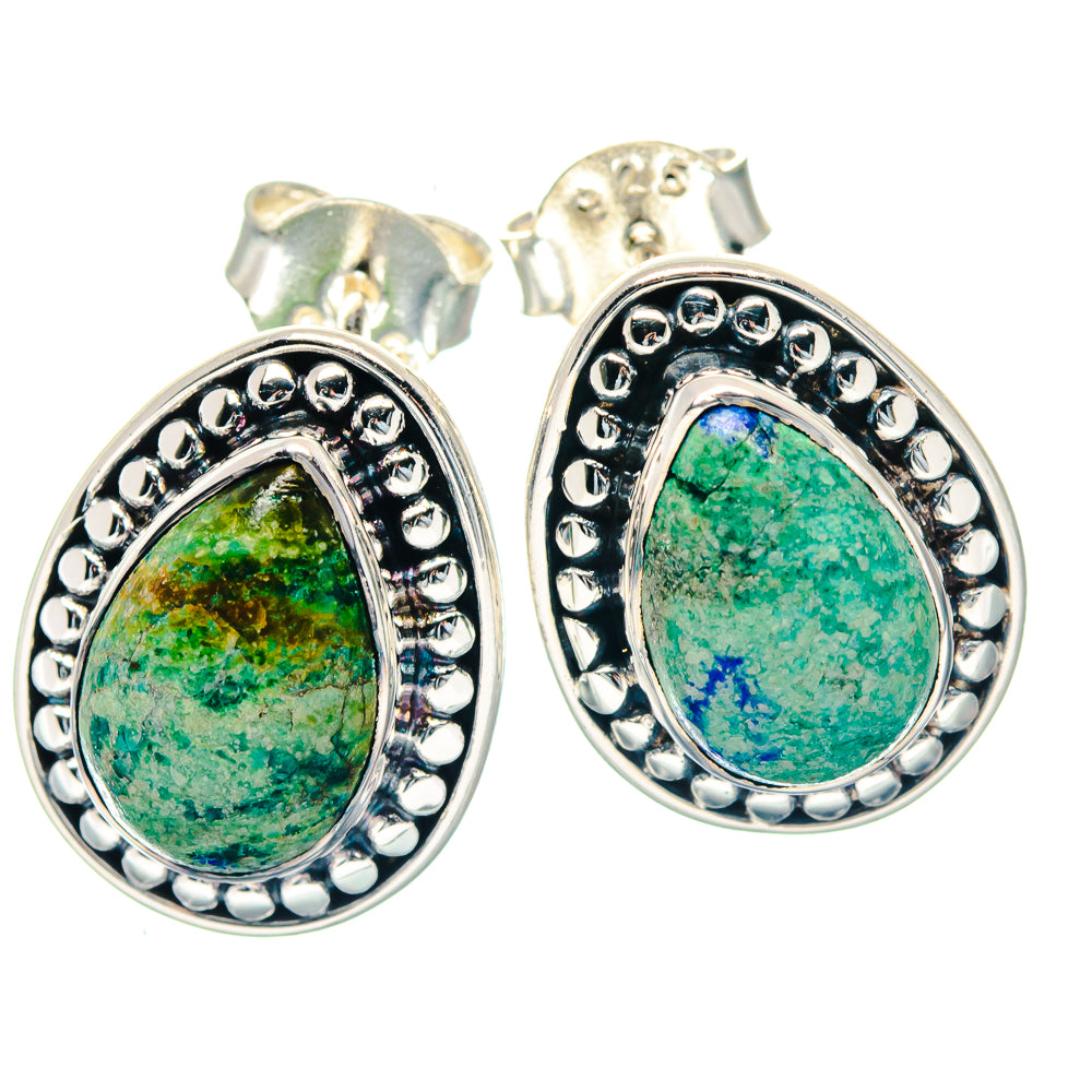 Azurite Earrings handcrafted by Ana Silver Co - EARR423560
