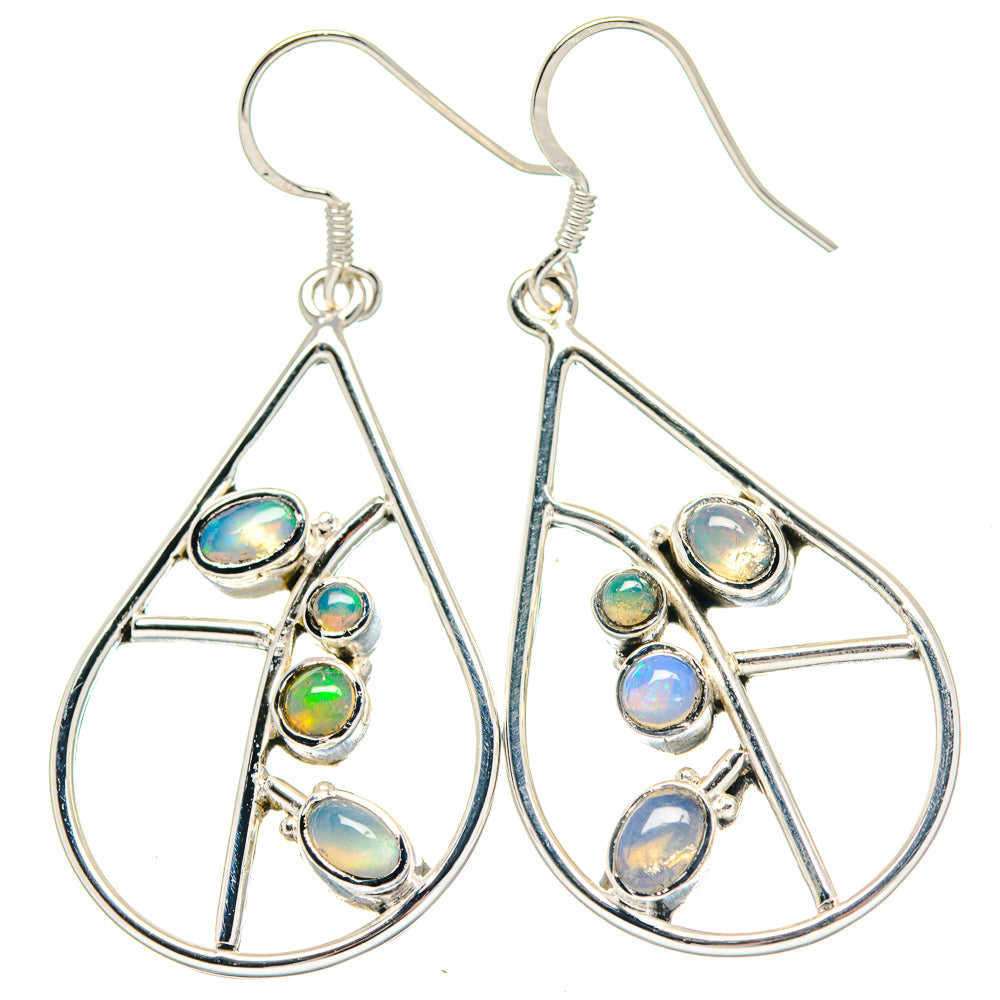 Ethiopian Opal Earrings handcrafted by Ana Silver Co - EARR423561