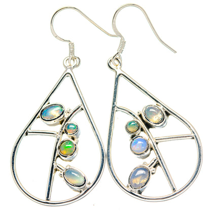 Ethiopian Opal Earrings handcrafted by Ana Silver Co - EARR423561